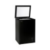 "Fridgemaster 95L Chest Freezer with Winter Guard - Black: Compact and Reliable Freezing Solution"