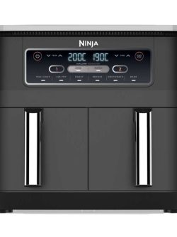 Ninja AF300UK Air Fryer, 7.6L capacity with multiple cooking functions, including air frying, roasting, baking, and grilling, for healthier, faster meals with less oil.