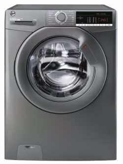 Hoover H-Wash 300 H3W48TAGG4180 washing machine, 8KG capacity, 1400rpm, in sleek graphite finish, designed for efficient, high-performance laundry care